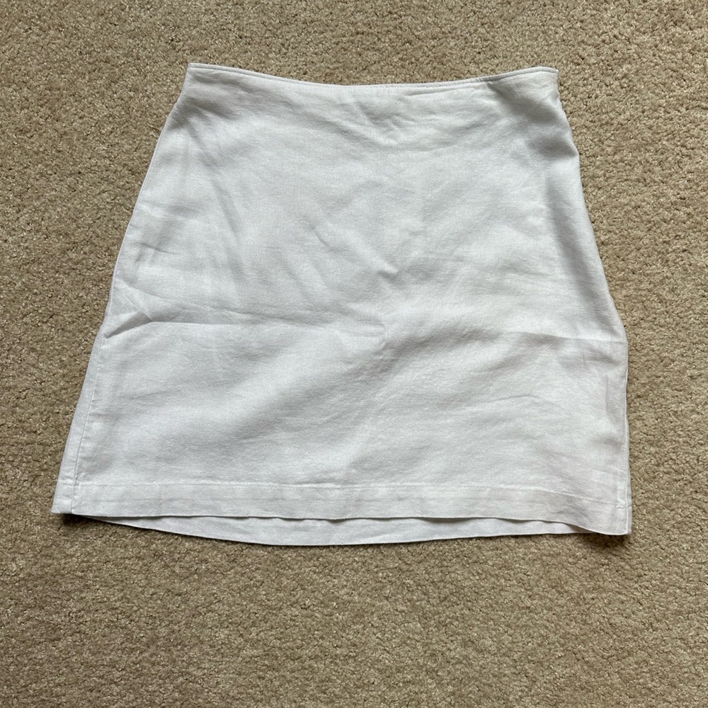 Abercrombie & Fitch White Mini Skirt